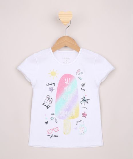 Blusa-Infantil-Sorvete-com-Glitter-Manga-Curta-Off-White-9965730-Off_White_1