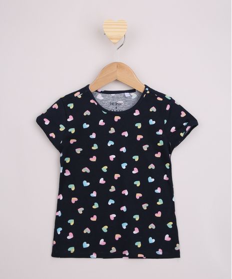 Blusa-Infantil-Estampada-de-Coracoes-Manga-Curta-Azul-Marinho-9965737-Azul_Marinho_1
