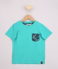 Camiseta-Infantil-com-Bolso-Estampado-Manga-Curta-Verde-9968702-Verde_1