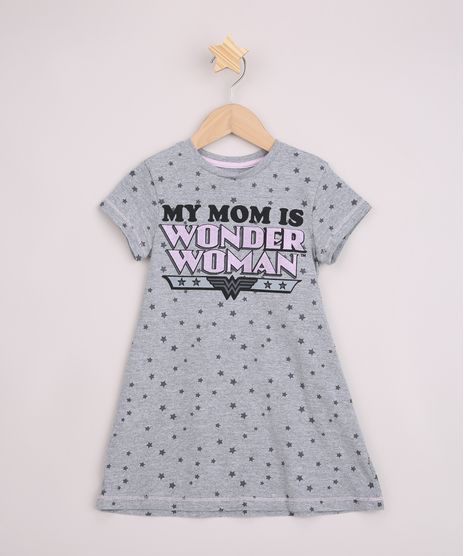 Camisola-Infantil-Mulher-Maravilha-e-Estrelas-Manga-Curta-Cinza-Mescla-9949618-Cinza_Mescla_1