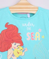 Blusa-Infantil-Ampla-Pequena-Sereia-Ariel-com-Brilho-Manga-Curta-Verde-Agua-9965641-Verde_Agua_2