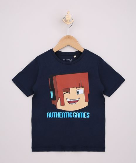 Camiseta-Infantil-Authentic-Games-Metalizada-Manga-Curta-Azul-Marinho-9968324-Azul_Marinho_1