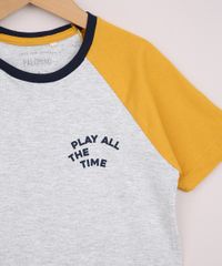 Camiseta-Infantil-Raglan--Play-All-The-Time--Manga-Curta-Cinza-Mescla-9968423-Cinza_Mescla_3