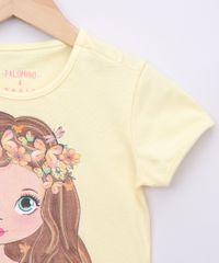 Blusa-Infantil-Menina-com-Flores-e-Glitter-Manga-Curta-Amarela-9968353-Amarelo_5