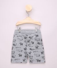 Bermuda-de-Moletom-Infantil-Estampada-de-Animais-com-Cordao-e-Bolsos-Cinza-Mescla-9970858-Cinza_Mescla_2