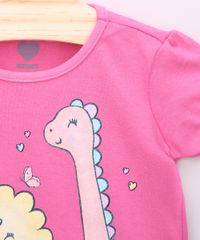 Blusa-Infantil-Dinossauros-com-Glitter-Manga-Curta-Pink-9964675-Pink_4