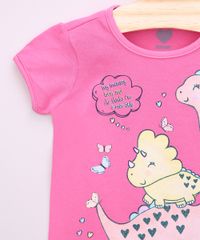 Blusa-Infantil-Dinossauros-com-Glitter-Manga-Curta-Pink-9964675-Pink_5