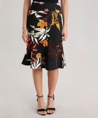 Saia-Midi-Estampada-Floral-com-Fivela-Preta-8642441-Preto_1