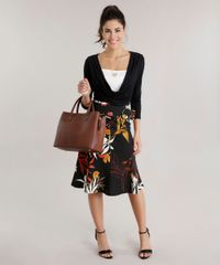 Saia-Midi-Estampada-Floral-com-Fivela-Preta-8642441-Preto_3