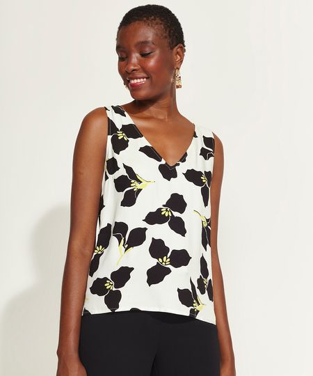 Regata-Feminina-DVF-Ampla-Estampada-Floral-Decote-V-Off-White-9954207-Off_White_1 Regata-Feminina-DVF-Ampla-Estampada-Floral-Decote-V-Off-White-9954207-Off_White_1