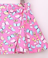 Short-Saia-Infantil-Estampado-de-Borboletas-com-Laco-Pink-9964685-Pink_4