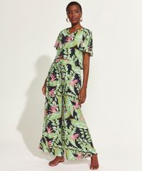 Calca-Feminina-DVF-Pantalona-Cintura-Alta-Estampada-de-Folhagem-Preta-9954214-Preto_3