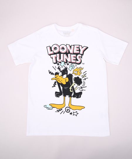 Camiseta-Juvenil-Looney-Tunes-Manga-Curta-Gola-Careca-Off-White-9962348-Off_White_1