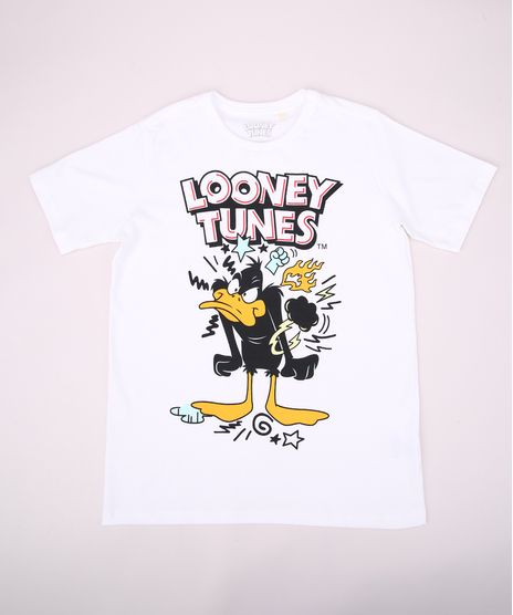 Camiseta-Juvenil-Looney-Tunes-Manga-Curta-Gola-Careca-Off-White-9962348-Off_White_1