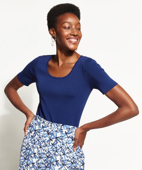 Blusa-Feminina-DVF-Manga-Curta-Decote-Redondo-Azul-Marinho-9954236-Azul_Marinho_1
