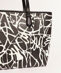Bolsa-Feminina-DVF-Shopper-Grande-Estampada-Assinatura-com-Carteira-Preta-9954392-Preto_4