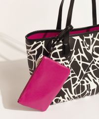 Bolsa-Feminina-DVF-Shopper-Grande-Estampada-Assinatura-com-Carteira-Preta-9954392-Preto_6
