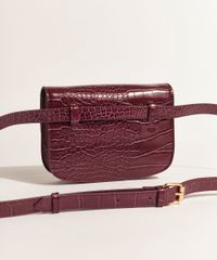 Bolsa-Pochete-Feminina-DVF-Pequena-Texturizada-Croco-com-Fivela-Vinho-9954394-Vinho_5
