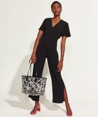 Macacao-Feminino-DVF-com-Fendas-Manga-Curta-Ampla-Preto-9954205-Preto_3