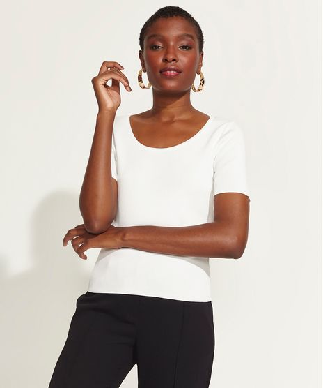 Blusa-Feminina-DVF-Manga-Curta-Decote-Redondo-Off-White-9954236-Off_White_1