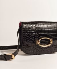 Bolsa-Pochete-DVF-Pequena-Texturizada-Croco-com-Fivela-Preta-9954394-Preto_2