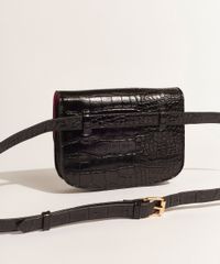 Bolsa-Pochete-DVF-Pequena-Texturizada-Croco-com-Fivela-Preta-9954394-Preto_5