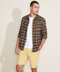 Camisa-Masculina-Estampado-Xadrez-com-Bolso-Manga-Longa-Multicor-9807931-Multicor_3