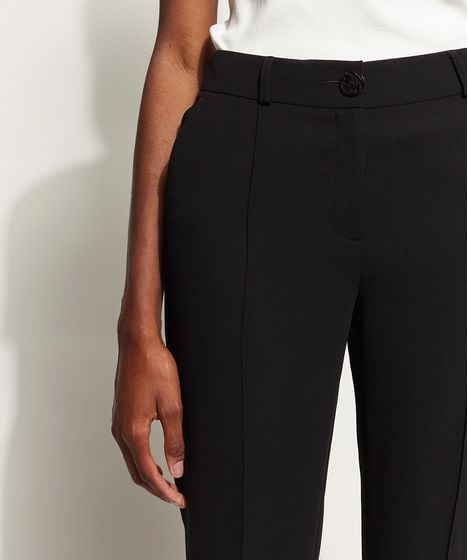 calça social flare cintura alta