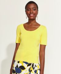 Blusa-Feminina-DVF-Manga-Curta-Decote-Redondo-Amarela-9954236-Amarelo_6