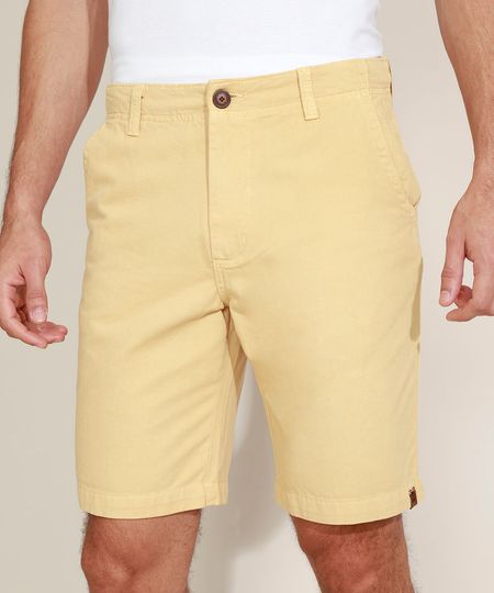 Bermuda-de-Sarja-Masculina-Chino-Reta-com-Bolsos-Amarela-9970245-Amarelo_1 Bermuda-de-Sarja-Masculina-Chino-Reta-com-Bolsos-Amarela-9970245-Amarelo_1
