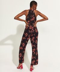 Macacao-Feminino-DVF-Halter-Neck-Estampado-Folhas-com-Faixa-para-Amarrar-Preto-9954215-Preto_2
