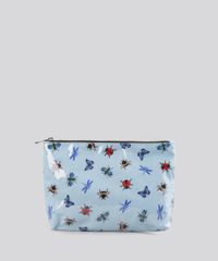 Necessaire-Estampada-de-Insetos-Azul-Claro-8739674-Azul_Claro_1