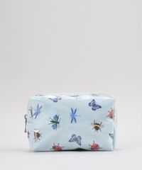 Necessaire-Estampada-de-Insetos-Azul-Claro-8739659-Azul_Claro_1