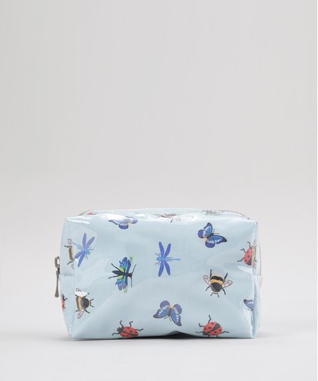 Necessaire-Estampada-de-Insetos-Azul-Claro-8739659-Azul_Claro_1