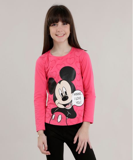 Blusa--Minnie-I-Love-You--Mickey-Rosa-Escuro-8696519-Rosa_Escuro_1