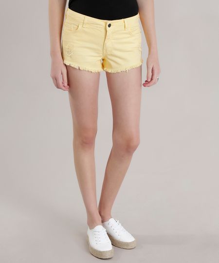 Short-Relaxed-Destroyed-Amarelo-Claro-8725898-Amarelo_Claro_1 Short-Relaxed-Destroyed-Amarelo-Claro-8725898-Amarelo_Claro_1