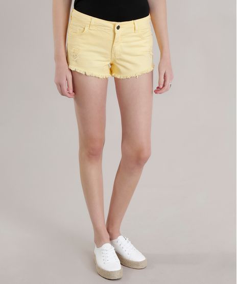 Short-Relaxed-Destroyed-Amarelo-Claro-8725898-Amarelo_Claro_1