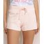 Short-de-Moletom-Feminino-Cintura-Alta-com-Bolsos-Rosa-Claro-9950161-Rosa_Claro_1