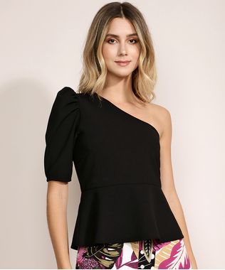 Blusa-Femina-com-Recorte-e-Babado-Um-Ombro-So-Bufante-Preta-9968712-Preto_1