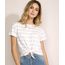 Blusa-Feminina-Estampada-Listrada-com-No-Manga-Curta-Decote-Redondo-Off-White-9960334-Off_White_1