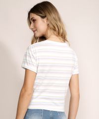 Blusa-Feminina-Estampada-Listrada-com-No-Manga-Curta-Decote-Redondo-Off-White-9960334-Off_White_2