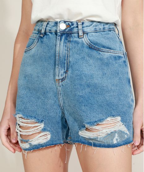 Short-Jeans-Feminino-Mindset-Cintura-Super-Alta-Destroyed-Marmorizado-Azul-Claro-9974067-Azul_Claro_1