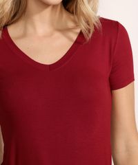 Blusa-Feminina-Basica-Decote-V-Manga-Curta-Vinho-1-9551021-Vinho_1_4 Blusa-Feminina-Basica-Decote-V-Manga-Curta-Vinho-1-9551021-Vinho_1_4