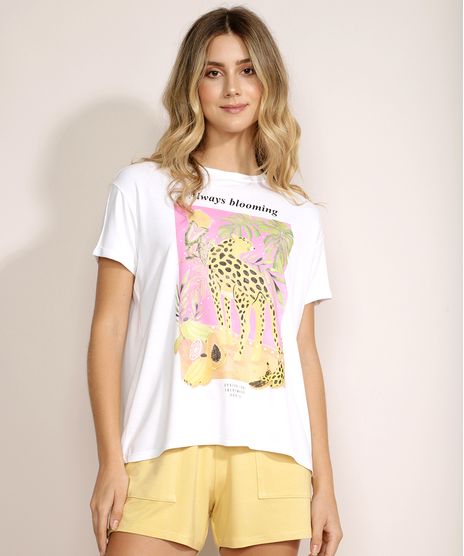 Blusa-Feminina-Onca--Always-blooming--Manga-Curta-Decote-Redondo-Off-White-9961165-Off_White_1