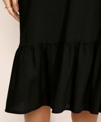 Saia-Feminina-Midi-com-Babado-Preta-9960088-Preto_4