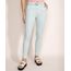 Calca-Feminina-de-Sarja-Super-Skinny-Cintura-Media-com-Cinto-Verde-Claro-9964561-Verde_Claro_1