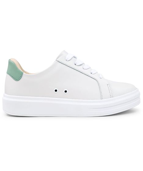 tenis branco caixa alta