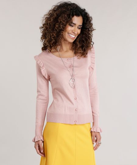 Cardigan-em-Trico-com-Babados-Rose-8659520-Rose_1