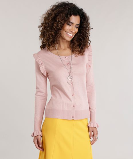 Cardigan-em-Trico-com-Babados-Rose-8659520-Rose_1
