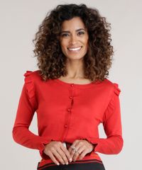 Cardigan-em-Trico-com-Babados-Vermelho-8659520-Vermelho_1